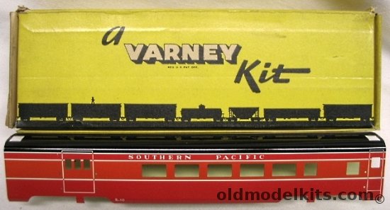 Varney 1/87 Southern Pacific Streamliner Passenger Coach HO Metal Kit, S-10 plastic model kit